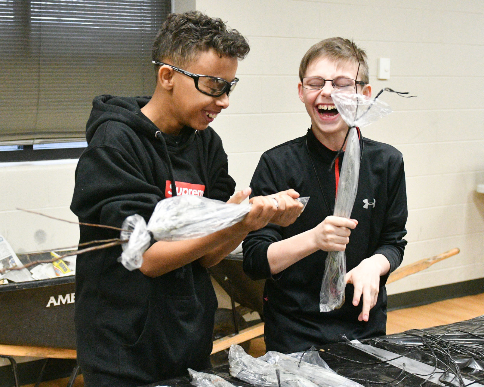 Students wrap trees, give back to the community
